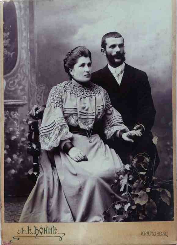 Milan Dimitrijevic i Bosiljka Ilic, ~1905.